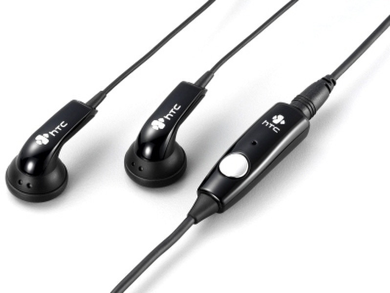 HTC Stereo Headset + Adapter (3.5mm) HS U110 Binaural Wired Black mobile headset