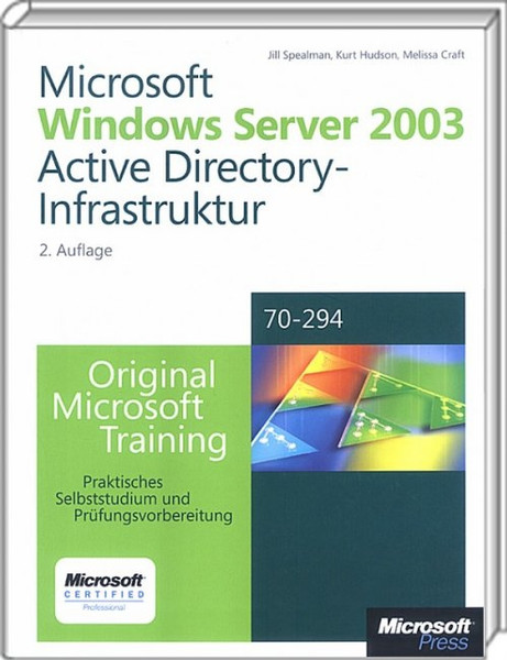 Microsoft Windows Server 2003 Active Directory-Infrastruktur DEU руководство пользователя для ПО