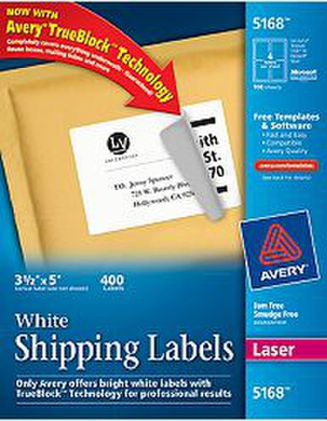 Avery 5168 White addressing label