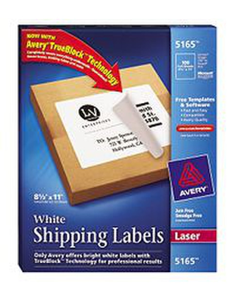 Avery 5165 White 100pc(s) self-adhesive label