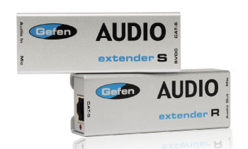 Gefen EXT-AUD-1000 Grau Tastatur/Video/Maus (KVM)-Switch