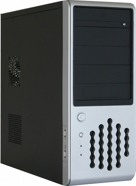 Rasurbo BC-06 Midi-Tower 460W Black,Silver computer case