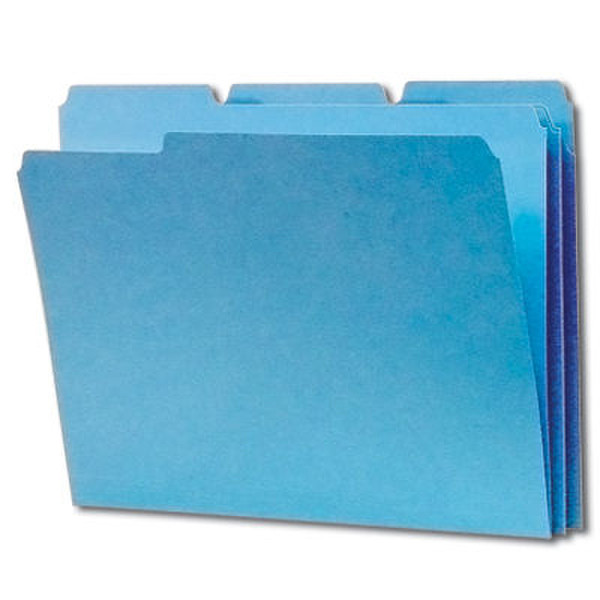 Smead File Folders 1/3 Cut Single-Ply Tab Blue (100) Kunststoff Blau Aktendeckel