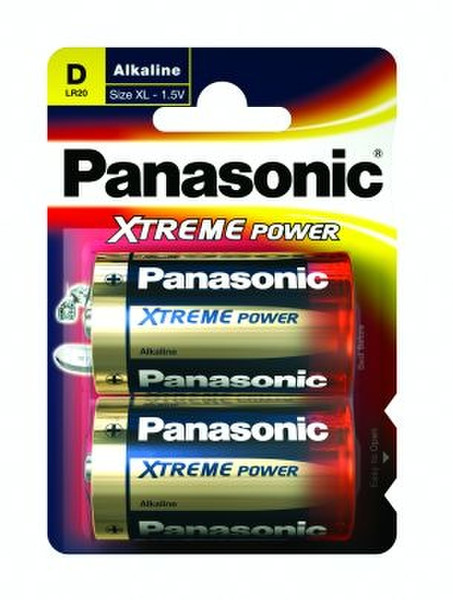 Panasonic LR20X/2BP - XTREME POWER Alkaline 1.5V non-rechargeable battery