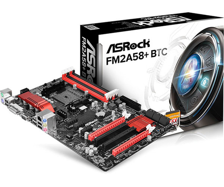 Asrock FM2A58+ BTC AMD A58 FCH (Bolton D2) Socket FM2+ ATX