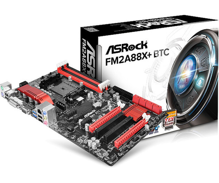 Asrock FM2A88X+ BTC AMD A88X Socket FM2+ ATX