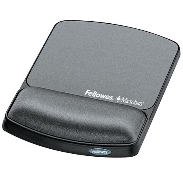 Fellowes Gel Wrist Rest & Mouse Pad Microban Graphite mouse pad