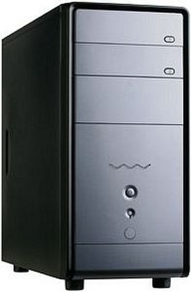 Techsolo MO-08 Mini-Tower 400W Black,Silver computer case