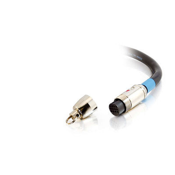 C2G 25ft RapidRun™ Multimedia Runner - Plenum Rated 7.62m Black coaxial cable