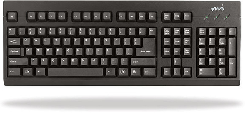 Micro Innovations KB915C PS/2 Черный клавиатура
