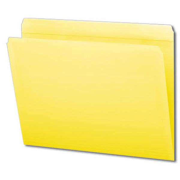 Smead Colored Folders Straight Cut Tab Letter Yellow Желтый папка