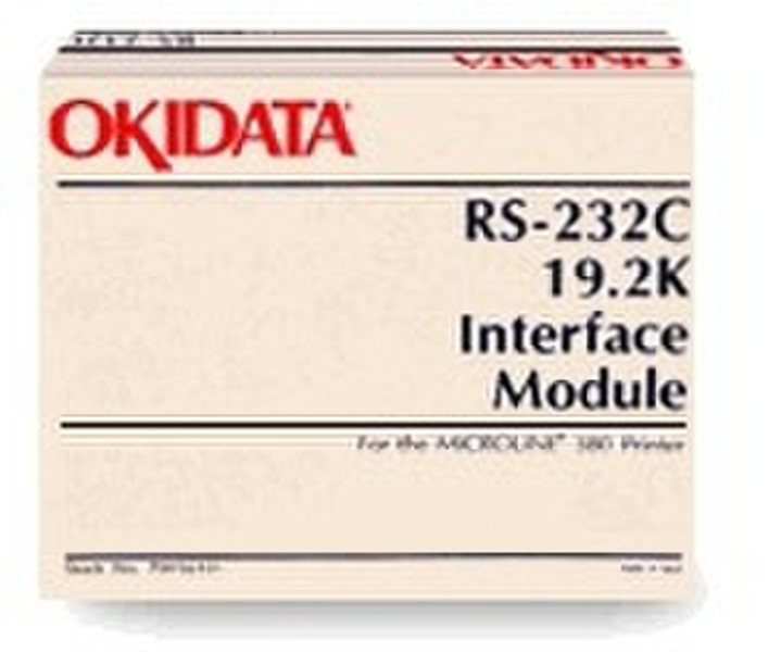 OKI Super Speed RS-232C ML320/321/390/391/420/421/490/491/520/521/590/591 cable interface/gender adapter