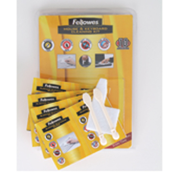 Fellowes Mouse & Keyboard Cleaning Kit hard-to-reach places Equipment cleansing wet & dry cloths