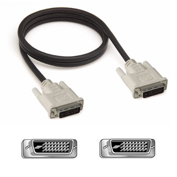 Belkin DVI-D Dual-Link Cable, 13 feet 3.96m DVI-D DVI-D Schwarz DVI-Kabel