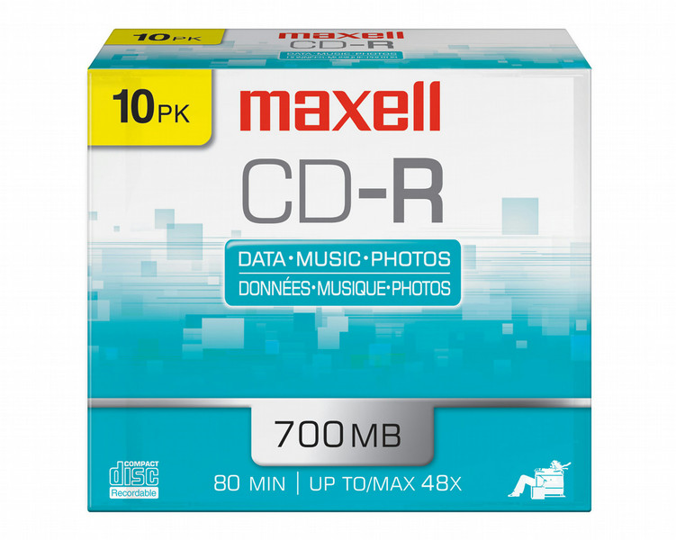 Maxell 648210 CD-R 700MB 10pc(s) blank CD