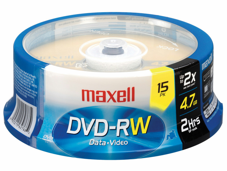 Maxell 635117 4.7GB DVD-RW 15pc(s) blank DVD