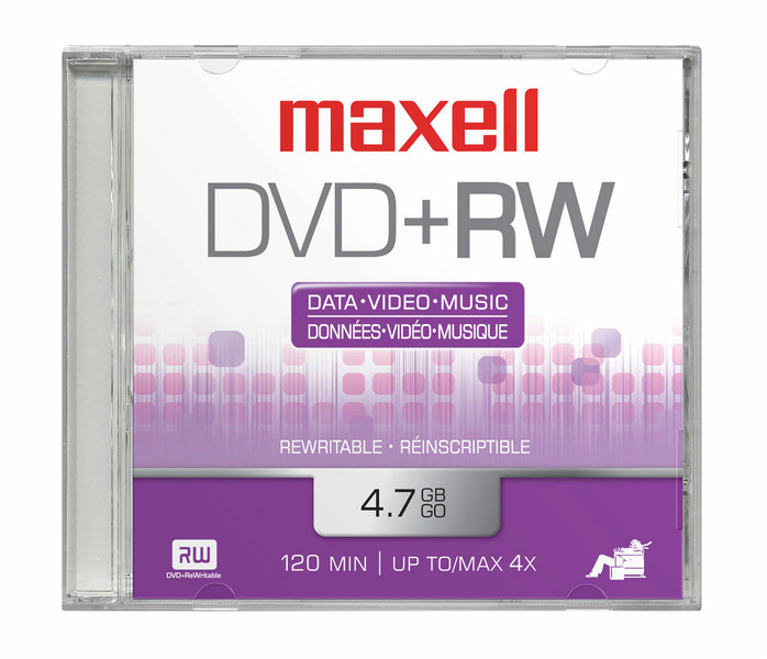 Maxell 634012 4.7GB DVD+RW 1Stück(e) DVD-Rohling