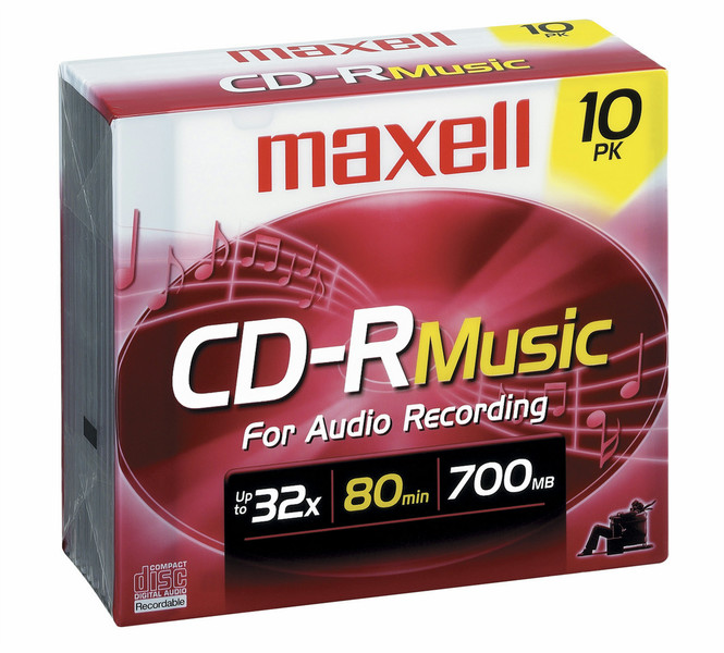 Maxell 625133 CD-R 700MB 10pc(s) blank CD