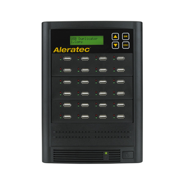 Aleratec 330121 USB flash drive/USB hard drive duplicator Schwarz Brenner