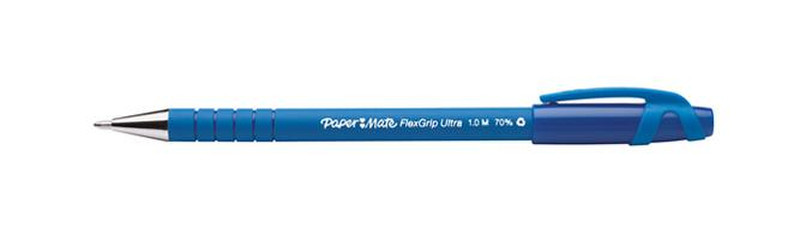 Papermate Flexgrip Ultra Stick ballpoint pen Medium Blau 12Stück(e)