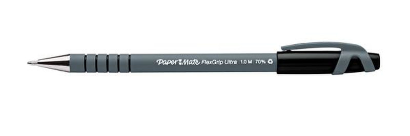 Papermate Flexgrip Ultra Stick ballpoint pen Medium Schwarz 12Stück(e)