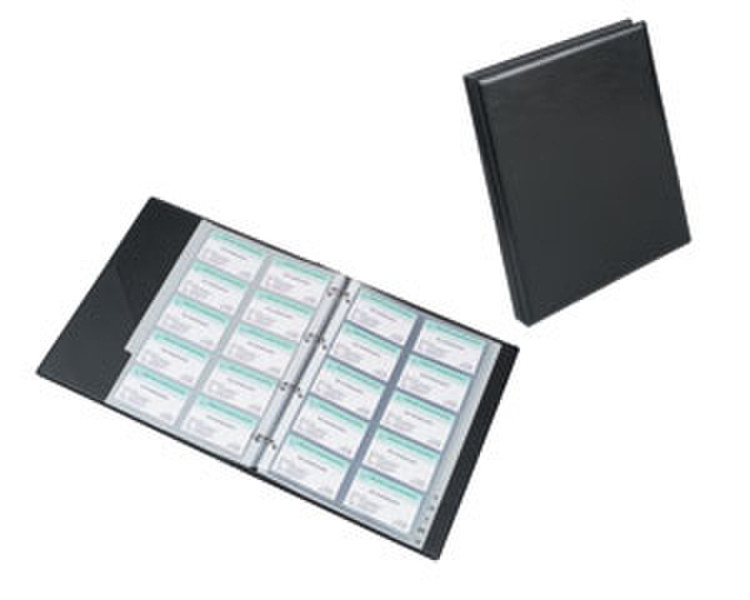 Rillstab Professional businesscard organizer A4 Polypropylene (PP) Schwarz Visitenkartenhalter