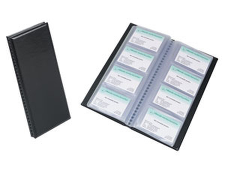 Rillstab Professional businesscard organizer PVC Black business card holder