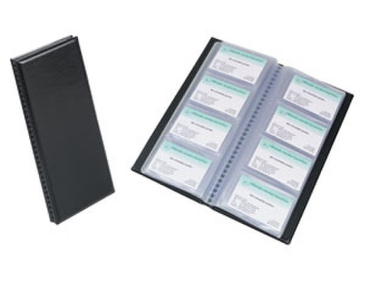 Rillstab Professional businesscard organizer ПВХ Черный визитница