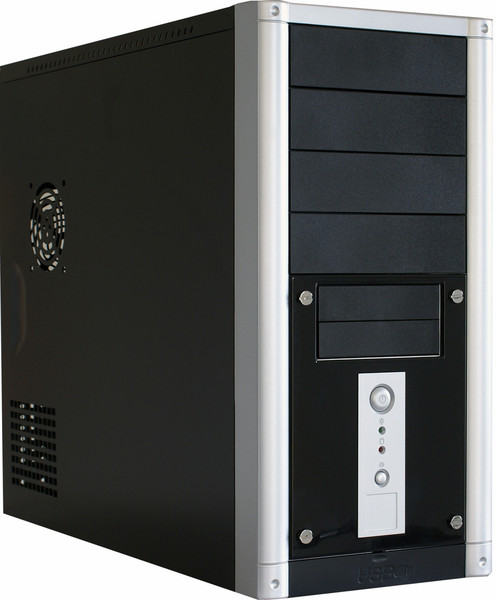 Rasurbo SC-03 Midi-Tower Black,Silver computer case
