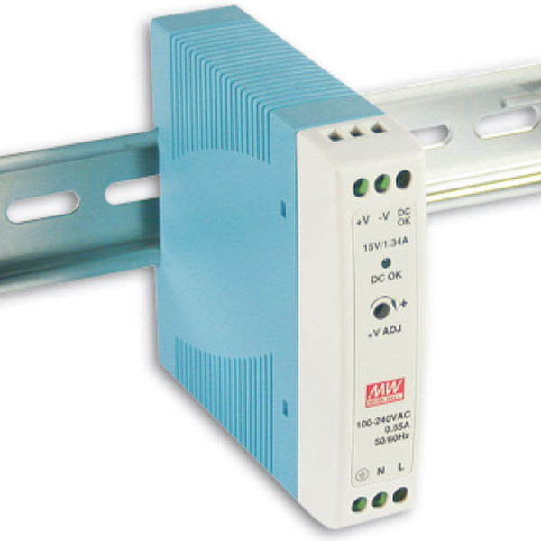B&B Electronics MDR-20-12 Для помещений 20Вт Синий, Белый адаптер питания / инвертор