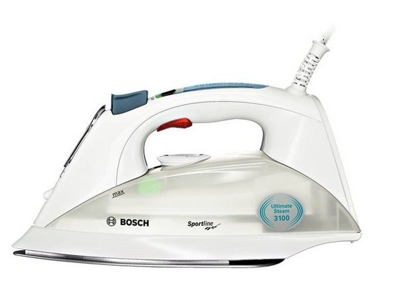 Bosch TDS12SPORT Dry & Steam iron Aluminium soleplate 3100W Weiß Bügeleisen