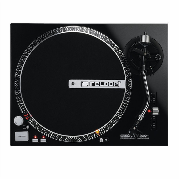 Reloop RP-2000M Direct drive DJ turntable Schwarz