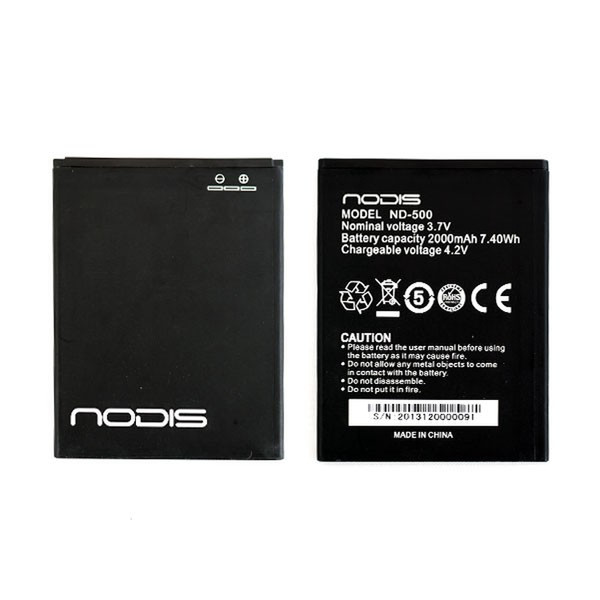 NODIS ND-500 Lithium-Ion 2000mAh 3.7V rechargeable battery