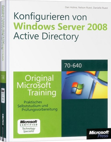 Microsoft Windows Server 2008 Active Directory German software manual