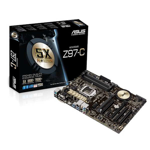 ASUS Z97-C Intel Z97 Socket H3 (LGA 1150) ATX материнская плата
