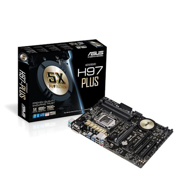 ASUS H97-Plus Intel H97 Socket H3 (LGA 1150) ATX motherboard