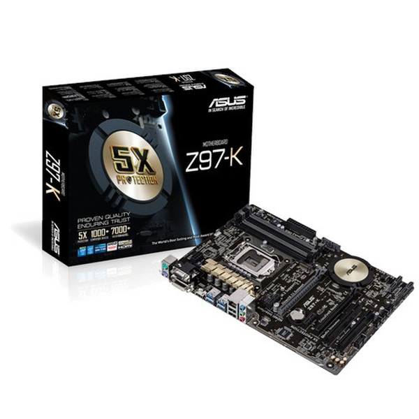 ASUS Z97-K Intel Z97 Socket H3 (LGA 1150) ATX материнская плата