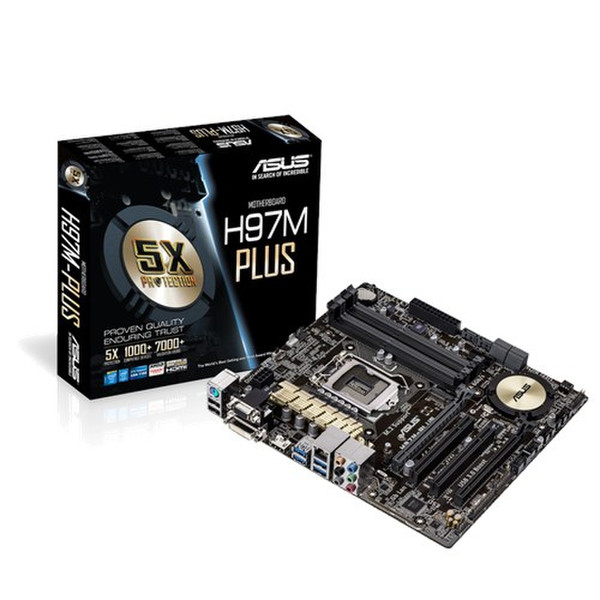 ASUS H97M-PLUS Intel H97 Socket H3 (LGA 1150) Микро ATX материнская плата