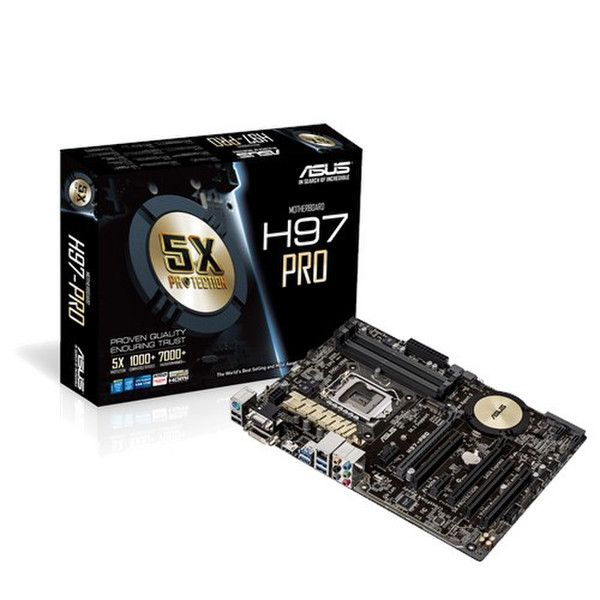 ASUS H97-PRO Intel H97 Socket H3 (LGA 1150) ATX motherboard
