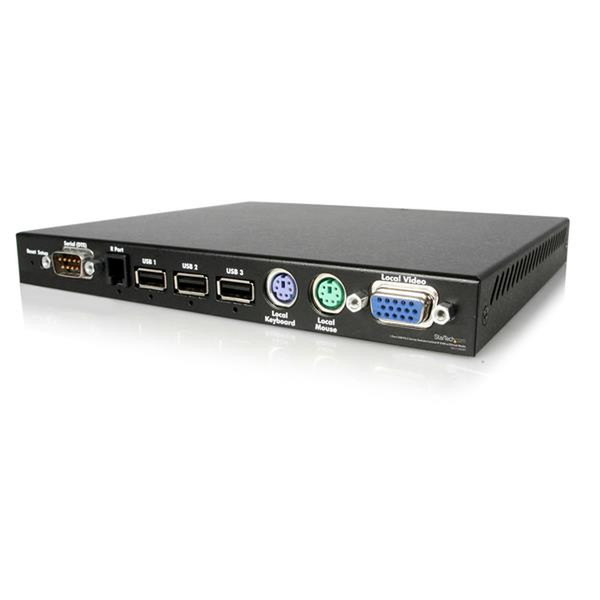 StarTech.com 1 Port USB PS/2 Server Remote Control IP KVM w/Virtual Media & Serial KVM switch