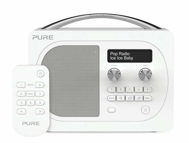 Pure Evoke D4 Портативный Цифровой Белый радиоприемник