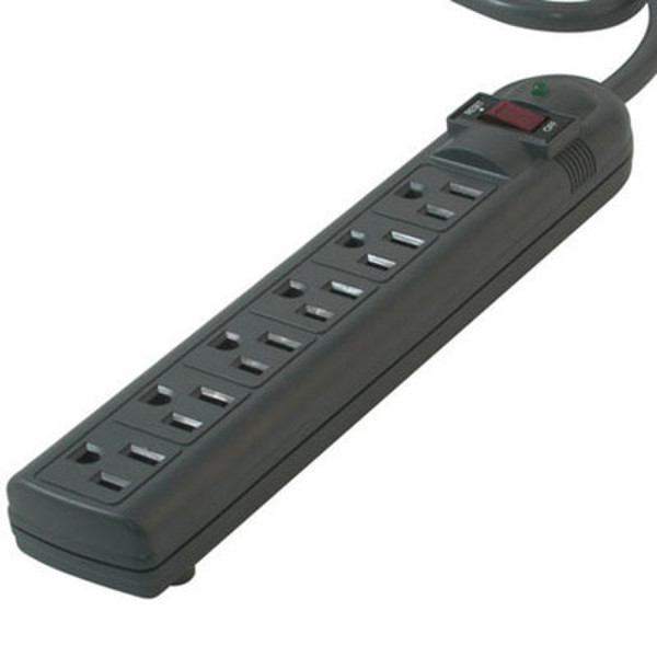 C2G Port Authority 2706x 6-outlet Surge Suppressor 125V 1.2m Grey surge protector