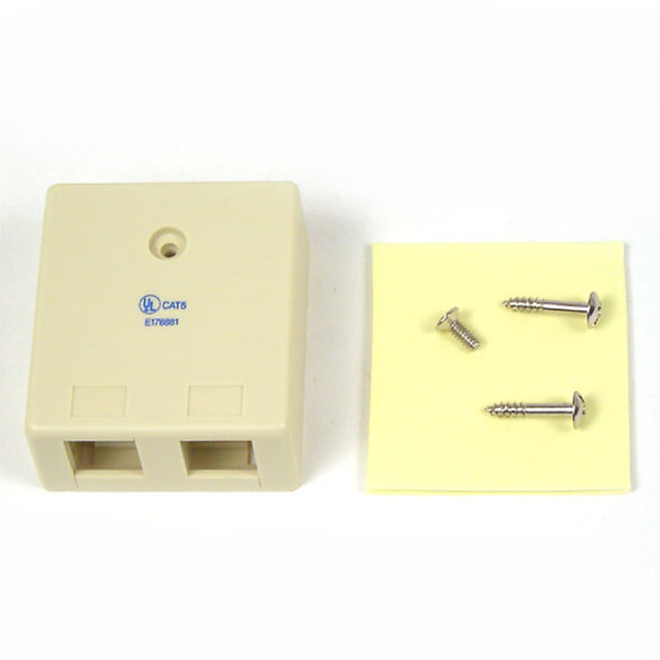Belkin Ivory 2-Position Surface Mounting Box