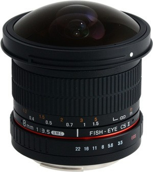 Samyang 8mm f/3.5 Asph IF MC Fisheye CSII SLR Wide fish-eye lens Schwarz