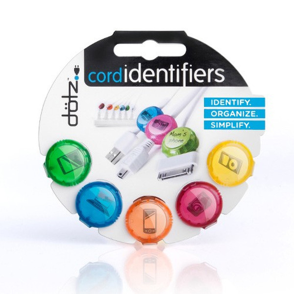 DOTZ Cord Identifiers Разноцветный 5шт стяжка для кабелей