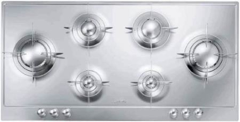 Smeg PNL106ES built-in Gas Stainless steel hob