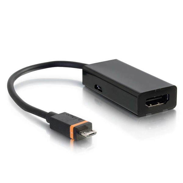 C2G 80934 USB Micro-B HDMI A Черный адаптер для видео кабеля