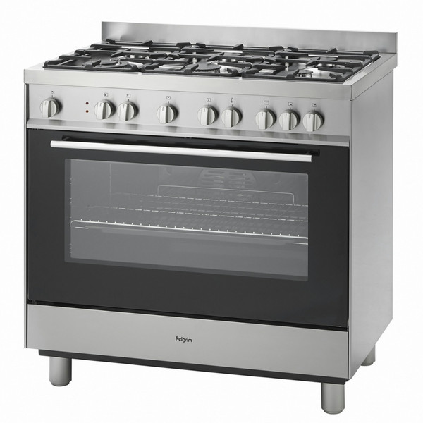 Pelgrim NF941RVSA Freistehend Gas hob A Edelstahl Küchenherd