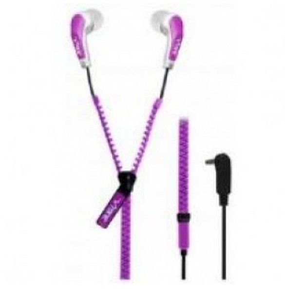 Vibe VHSLICKZIPPU-V3M In-ear Binaural Wired Purple mobile headset