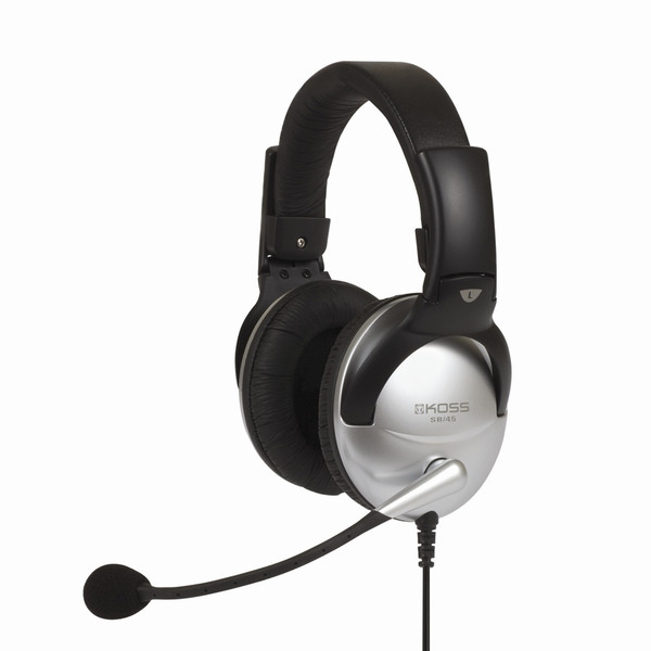 Koss SB45 Binaural Head-band Black,Silver headset